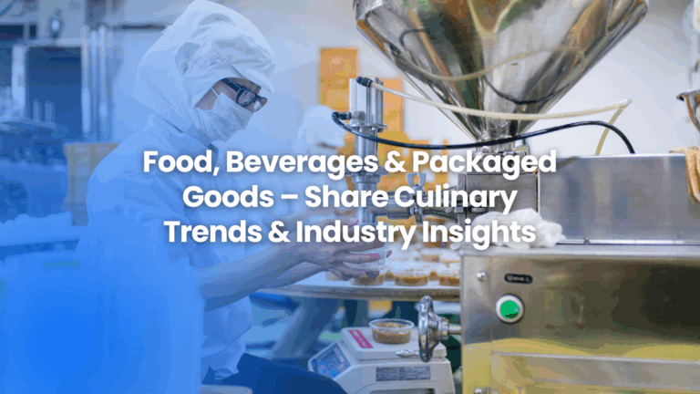 Guest posting on food, beverages, and packaged goods – share culinary trends, FMCG insights, and industry innovations with The Famous.